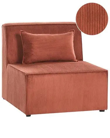 1-Seat Section LEMVIG Golden Brown Corduroy