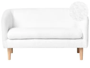 Sofá infantil DAGALI Bouclé Blanco - Sala de estar