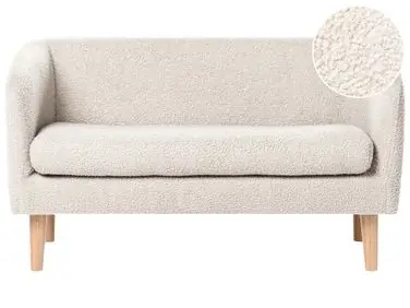 Sofá infantil DAGALI Bouclé Beige - Sala de estar