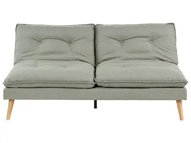 Sofa Bed 3 Seater YILA Fabric Green - Living Room