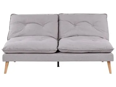 Sofa Bed 3 Seater YILA Fabric Grey - Living Room