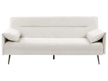 Sofa Bed 3 Seater VAYLA Fabric Off-White