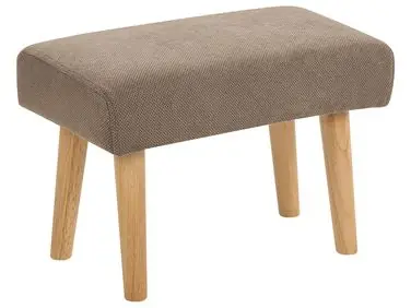 Taburete TAKOMA Tela Marrón - Sala de estar