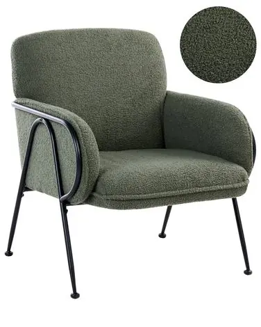 Armchair TRYSNES Boucle Green - Living Room