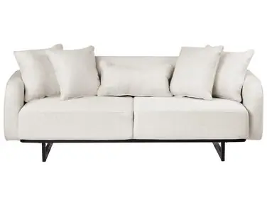 Sofa 3 Seater SVANEK Fabric Off-White