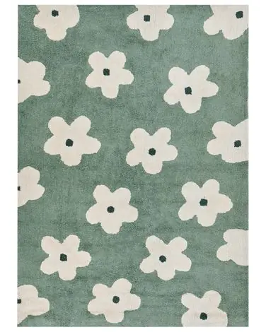 Alfombra infantil MOKHVA Verde 160 x 230 cm Algodón - Accesorios decorativos