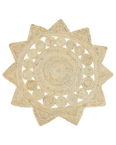 Alfombra ARABAN Beige ø 120 cm Yute - Accesorios decorativos