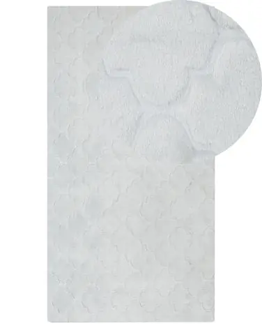 Alfombra de pelo sintético GHARO Gris claro 80 x 150 cm - Accesorios decorativos