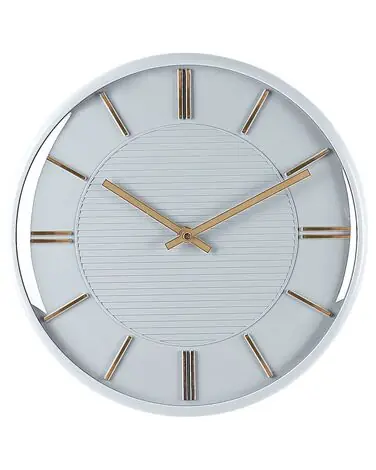 Reloj de pared DAROCA 34 cm Gris - Accesorios decorativos