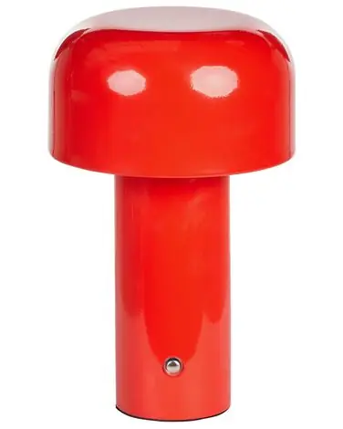 Wireless LED Table Lamp BESOS with Dimmer Metal Red - Home Accessories