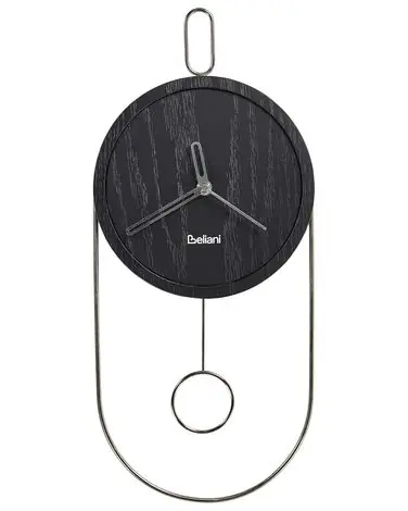 Reloj de pared SIERRE 20 cm Negro - Accesorios decorativos
