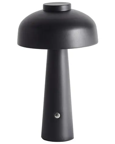 Wireless LED Table Lamp AGUSAN with Dimmer Metal Black - Home Accessories