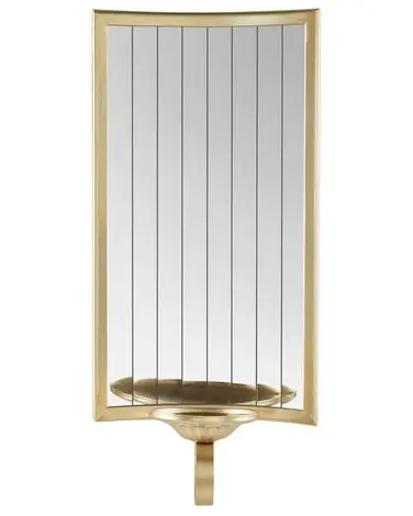 Wall Candle Holder SOBREDA Metal 41 cm Gold - Home Accessories