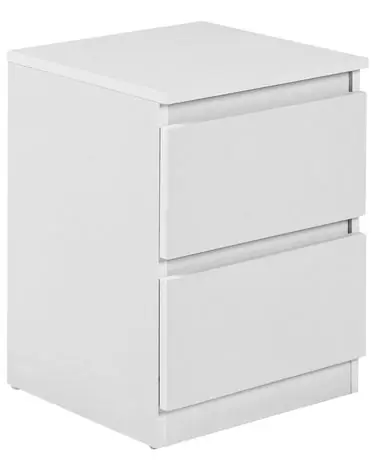2 Drawer Bedside Table WINNIPEG White - Bedroom
