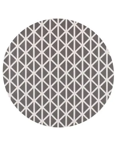 Alfombra de exterior PANAJI Gris ø 120 cm - Accesorios decorativos