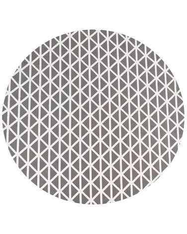 Alfombra de exterior PANAJI Gris ø 160 cm - Accesorios decorativos