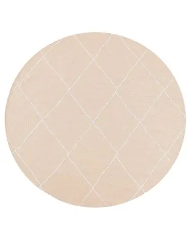 Alfombra de exterior GWALIOR Beige ø 120 cm - Accesorios decorativos