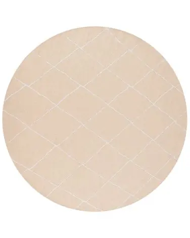 Alfombra de exterior GWALIOR Beige ø 160 cm - Accesorios decorativos