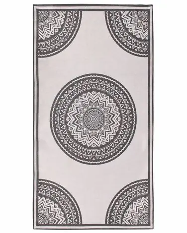 Alfombra de exterior NELLORE Gris 80 x 150 cm - Accesorios decorativos