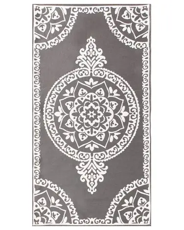 Alfombra de exterior KOHIMA Gris 80 x 150 cm - Accesorios decorativos