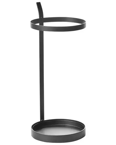 Umbrella Stand LOBAMBA Metal Black - Living Room