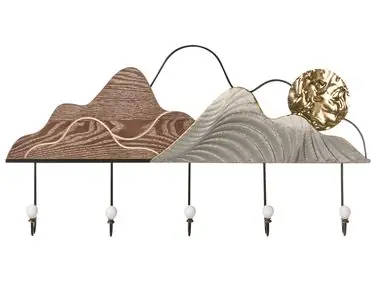 Wall Mounted Coat Rack SLIGO Black - Living Room