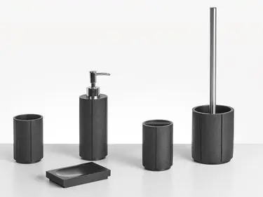 Conjunto de 5 accesorios de baño HUALLAGA Negro
