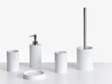 5-Piece Bathroom Accessories Set SEPAHUA White
