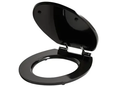 Asiento para inodoro INIRIDA Cierre suave MDF Negro - Baño