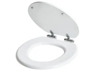 Asiento para inodoro MAZARUNI Cierre suave MDF Blanco - Baño
