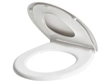 Asiento para inodoro FAGNANO Cierre suave 2 en 1 Duroplast Blanco - Baño