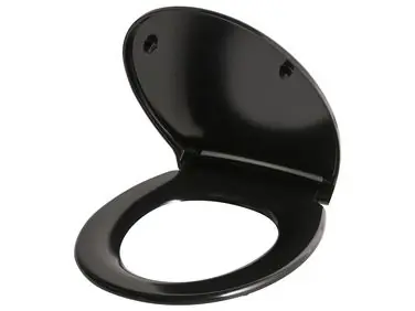 Asiento para inodoro PAPURI Cierre suave Duroplast Negro - Baño