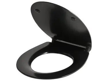 Asiento para inodoro PUTUMAYO Estrecho Cierre suave Duroplast Negro - Baño