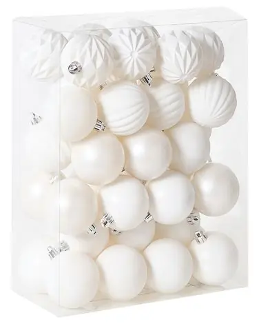 Set of 40 Baubles SAIMAA Off-White