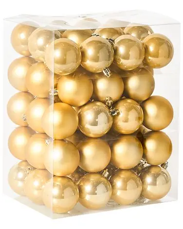 Conjunto de 60 bolas de Navidad FEGEN Dorado