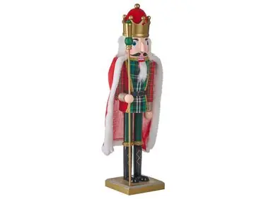 Figura decorativa HALLSJON Cascanueces 50 cm Rojo/Verde - Navidad