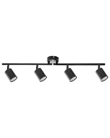 4 Light Spotlight NYANDO Metal Black - Home Accessories