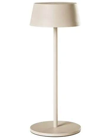 Wireless LED Table Lamp GUDER with Dimmer Metal Beige - Home Accessories