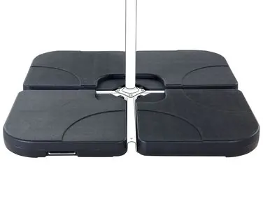 Base para sombrilla CARIA Negro Cuadrada 9 kg - Jardín y balcón