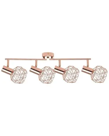 4 Light Spotlight CHENAB Copper Metal Adjustable - Home Accessories