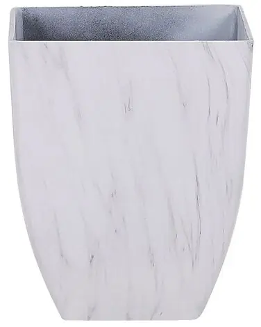 Plant Pot MIRO 35 cm White Marble - Garden & Balcony