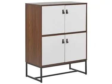 Cabinet NUEVA Dark Brown/ White - Living Room