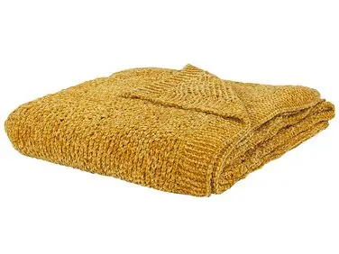 Blanket ELOVA 150 x 200 cm Mustard - Home Accessories