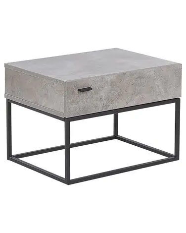 1 Drawer Bedside Table CAIRO Light Grey - Bedroom