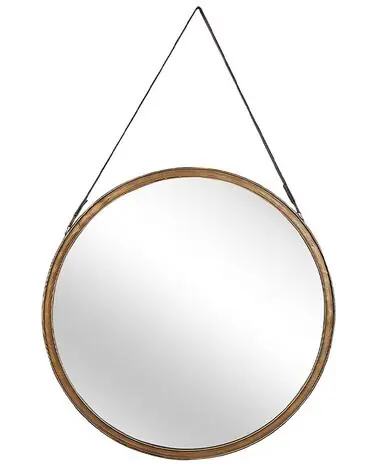 Wall Mirror AUTUN 60 cm 60 cm Metal Gold - Home Accessories
