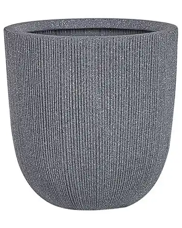 Plant Pot CHIOS 44 cm Grey - Garden & Balcony