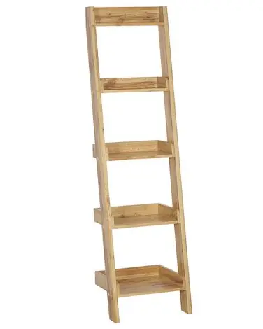 5 Tier Shelving Unit MOBILE DUO 169 cm Light Brown - Living Room