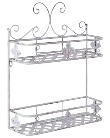Wall Shelf MARAYES Metal Grey - Bathroom