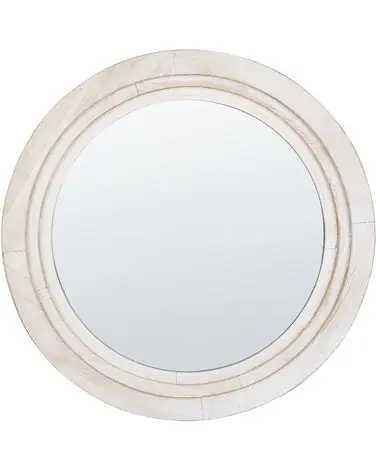Wall Mirror DELICIAS 60 cm 60 cm Off-White