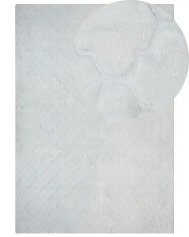 Alfombra de pelo sintético GHARO Gris claro 160 x 230 cm - Accesorios decorativos